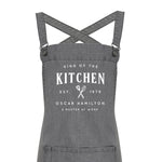 Personalised Barista Style Apron | King of the Kitchen - Glam & Co Designs Ltd