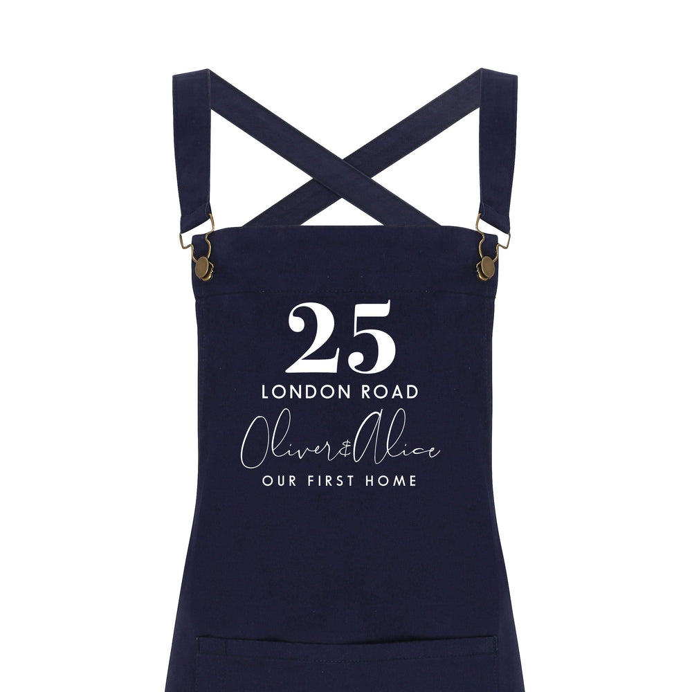 Personalised Barista Apron | Our First Home Apron - Glam & Co Designs Ltd