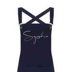 Personalised Denim Barista Style Apron | Aprons for Men and Women - Glam & Co Designs Ltd