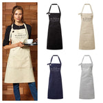 Logo Design Apron | Aprons for Women | Aprons for Men | Logo Apron - Black Apron - Glam and Co 