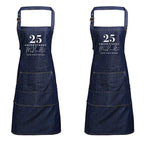 Mr and Mrs Gift Ideas | Personalised Apron | Personalised Apron for Mr and Mrs | Gift ideas for Weddings | Him and Her Gift Ideas | Denim