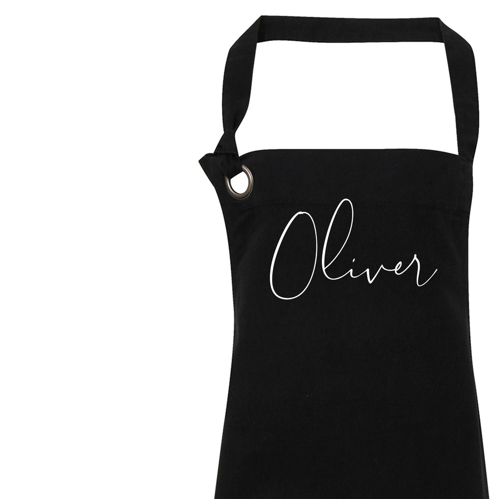 Personalised Apron | Aprons for Men | Vintage Apron | Retro Apron | Custom Apron for Men | Personalised Cook Gift | Black Apron