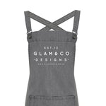 Barista Style Custom Apron | Design Your Own Custom Apron | Logo Design - Glam & Co Designs Ltd