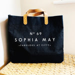 Personalised Bag | Personalised Shopping Bag | Gift ideas for Her | Custom Beach Bag | Custom Bag | Custom Shopping Bag - Glam & Co Designs Ltd