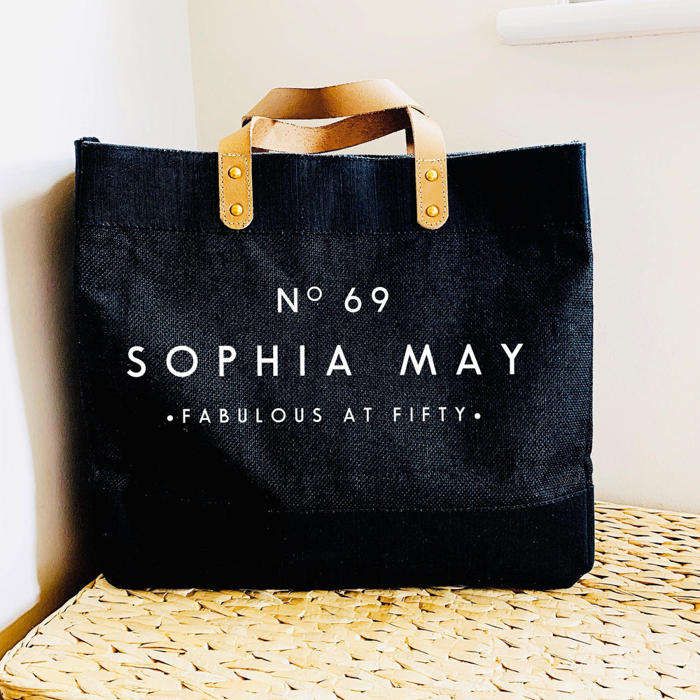 Personalised Bag | Personalised Shopping Bag | Gift ideas for Her | Custom Beach Bag | Custom Bag | Custom Shopping Bag - Glam & Co Designs Ltd