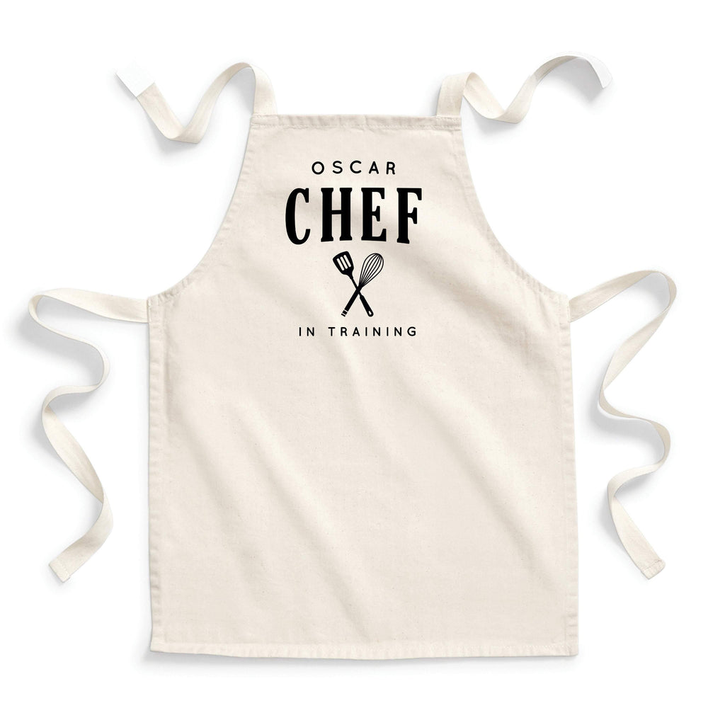 Kids Baking Set | Chef in Training Baking Set | Aprons for Kids | Kids Baking Apron | Personalised Kids Baking Set | Personalised Kids Apron - Glam and Co 